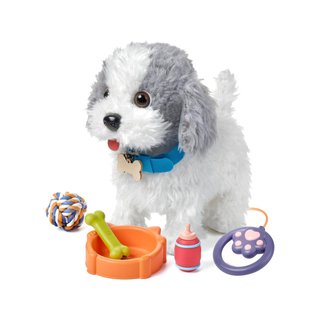 Perro peluche interactivo con correa mando
