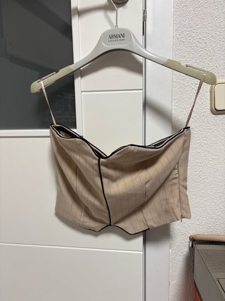 Corsé Armani Beige Rayas Negras