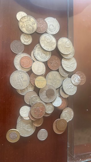 Monedas rusas y otras - Hallazgo sótano