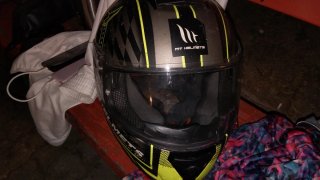 Casco Integral MT Helmets Negro Amarillo Talla L