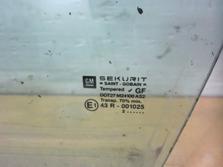 LUNA DELANTERA IZQUIERDA OPEL VECTRA C BERLINA 43R001025 1627880