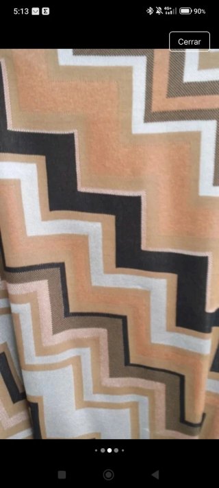 Vestido estampado zig-zag