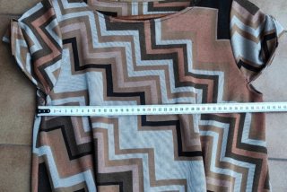 Vestido estampado zig-zag