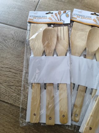 3 Utensilios de Cocina Madera Nuevos estrenar