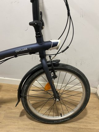Bicicleta plegable Oxylane azul