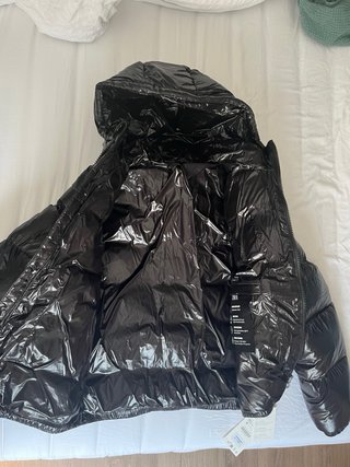 Plumífero Zara Negro Talla XS