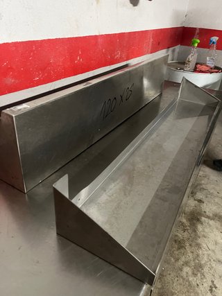Balda acero inox 120x25