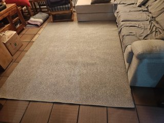 Alfombra beige 210x180