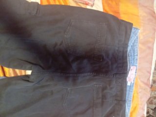 Pantalón Cargo Negro Pull and Bear