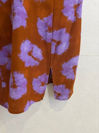Vestido corto estampado floral