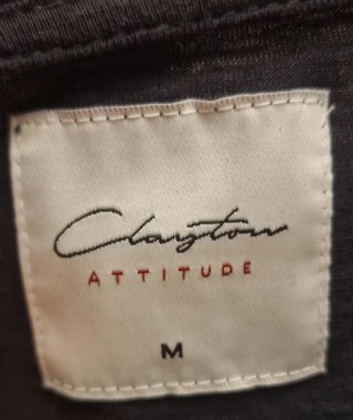 T-shirt Clayton nera con taschino - Taglia M -