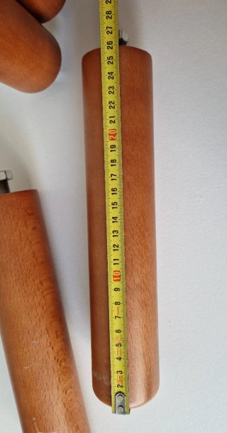 Juego 4 patas madera base tapizada