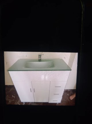 Mueble de baño madera blanco