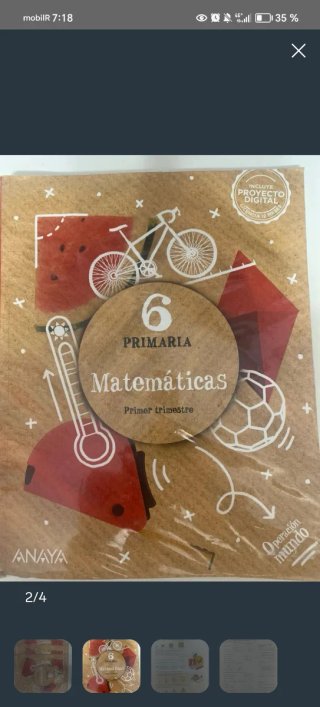 Libros anaya matematicas 6 primaria. Como nuevos