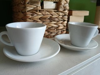 Set 2 Tazzine Caffè Porcellana
