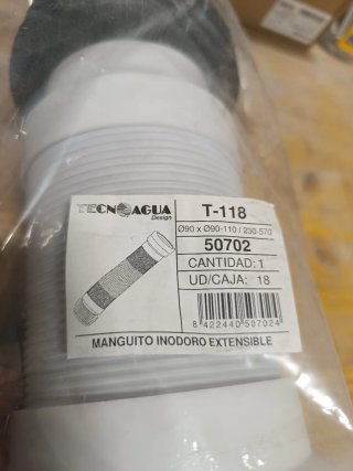 Mangueta WC flexible Tecno Agua