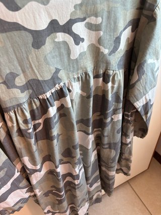 Camicia lunga/Chemisier mimetico camouflage tg XL