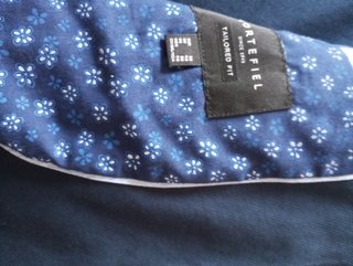 Blazer Cortefiel Azul Marino de algodón.Talla 56.