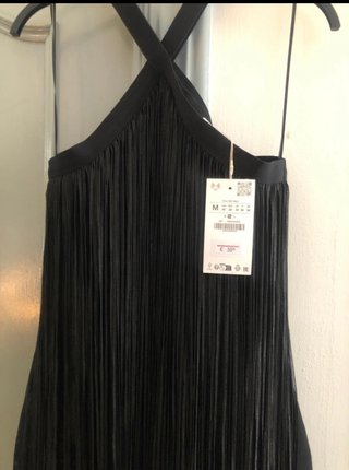 Vestido Zara Negro Talla M
