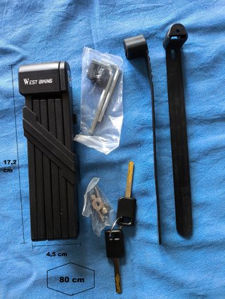 Candado Bici alta seguridad plegable WEST BIKING