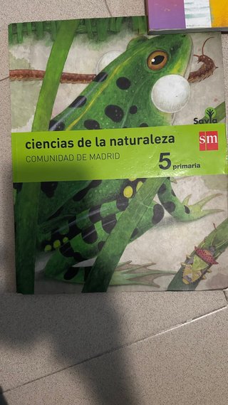 Libro ciencias se la naturaleza 5 primaria.