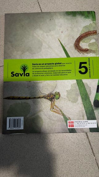 Libro ciencias se la naturaleza 5 primaria.