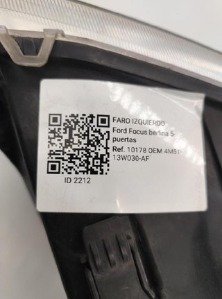 Faro izquierdo ford 2212 4m51-13w030-af focus