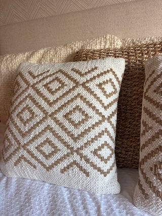 Pack 6 Cojines Decorativos Beige