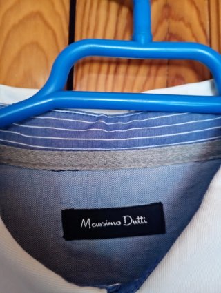 Polo Massimo Dutti rayas azul/negro Talla XL