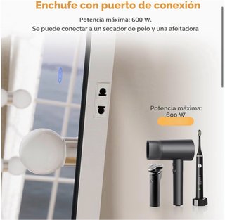Espejo cuerpo entero con luces LED 160x60