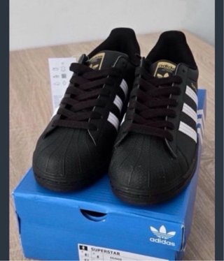 Zapatillas Adidas Superstar Negras Blancas