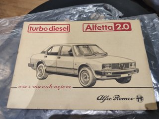 Alfa Romeo Alfetta Turbo Manual del Proprietario