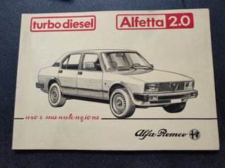 Alfa Romeo Alfetta Turbo Manual del Proprietario