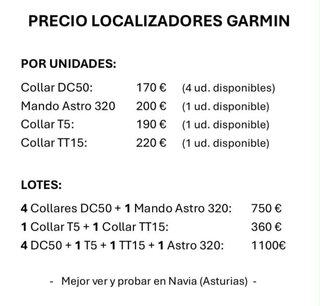 Garmin Collares y Cargadores