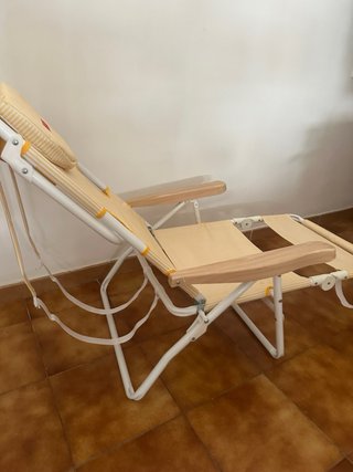 Silla Flamingueo Rayas Amarillas