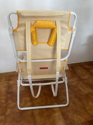 Silla Flamingueo Rayas Amarillas