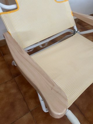 Silla Flamingueo Rayas Amarillas