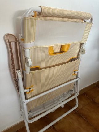 Silla Flamingueo Rayas Amarillas