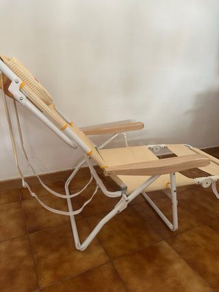 Silla Flamingueo Rayas Amarillas