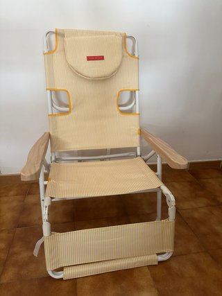 Silla Flamingueo Rayas Amarillas