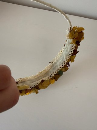 Diadema Tocado Flores Preservadas