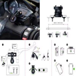 Yamaha Tmax staffa regolabile per telefono