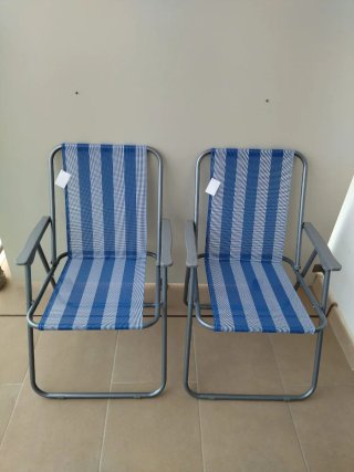 2 Sillas Playa Plegables