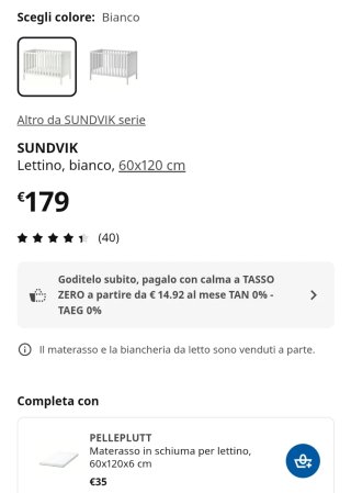 Culla lettino IKEA