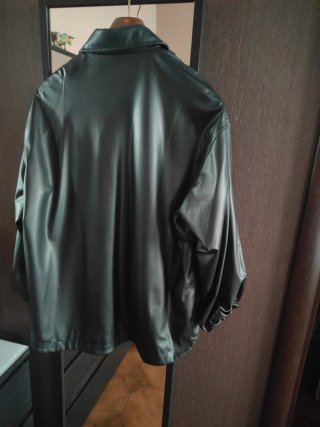 Giacca Zara ecopelle nera S