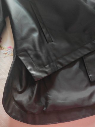 Giacca Zara ecopelle nera S