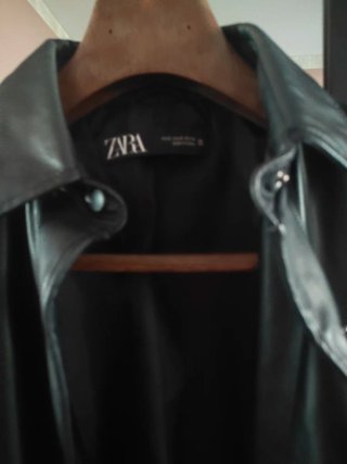 Giacca Zara ecopelle nera S