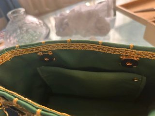 Borsa Gioiello Sparkle Edi Verde Oro