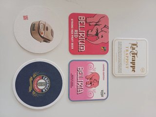 Conjunto de 5 Bases para Copos de Cerveja