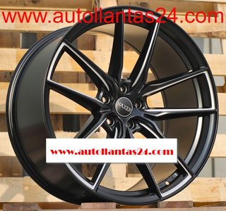 8845 JUEGO DE 4 LLANTAS AUDI VW BLACK META r501118